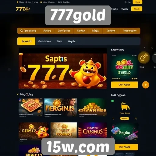 Interface do usuário do site 777gold é intuitiva